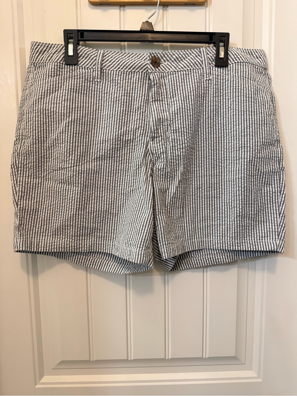 St. John's Bay Navy and White Striped High Waist Women’s Shorts